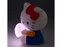 Wondee Lámpara Sobremesa Hello Kitty con Corazón Rosa 16 cm, Decoración Sanrio, Iluminación con Pilas AAA