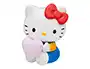 Wondee Lámpara Sobremesa Hello Kitty con Corazón Rosa 16 cm, Decoración Sanrio, Iluminación con Pilas AAA