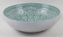 DKD Home Decor Set de 4 Platos de Gres Mandala 24 Verde Menta Esmaltado (18,2x18,2x5,7 cm)</html>