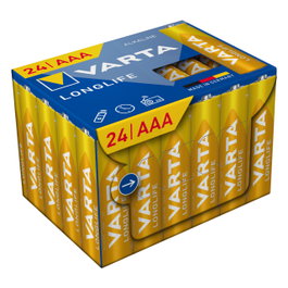 VARTA Longlife Batería LR03 AAA (Micro) Pack de 24 unidades