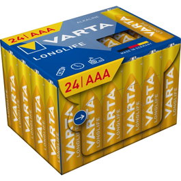 VARTA Longlife Batería LR03 AAA (Micro) Pack de 24 unidades