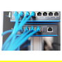 Digitus Switch Industrial Gigabit Ethernet Unmanaged, 5 Puertos RJ45 + 1 Uplink, Montaje en Pared/Carril DIN, Negro/Azul