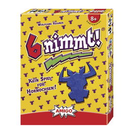 AMIGO Amigo 6 Nimmt! Juego de Cartas, Edad 8+, 2-10 Jugadores, 45 Min, Emparejamiento, 104 Cartas, Instrucciones Alemán, Ref. 04910