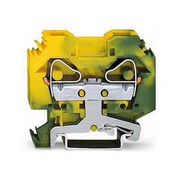 WAGO 283-107 Clema de conductor de protección 2 conductores 16 mm² verde-amarillo
