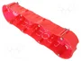PAWBOL Caja de Instalación Cuádruple de 68mm Rojo