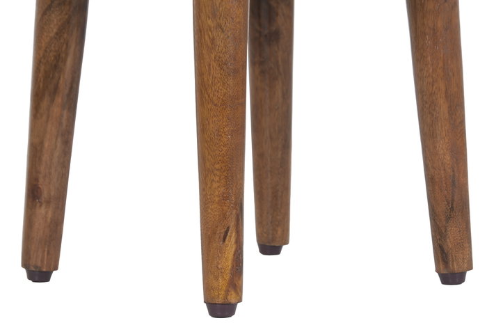 DKD Home Decor Reposapiés Afrkn Alpino Algodón Multicolor 40 x 40 x 56 cm