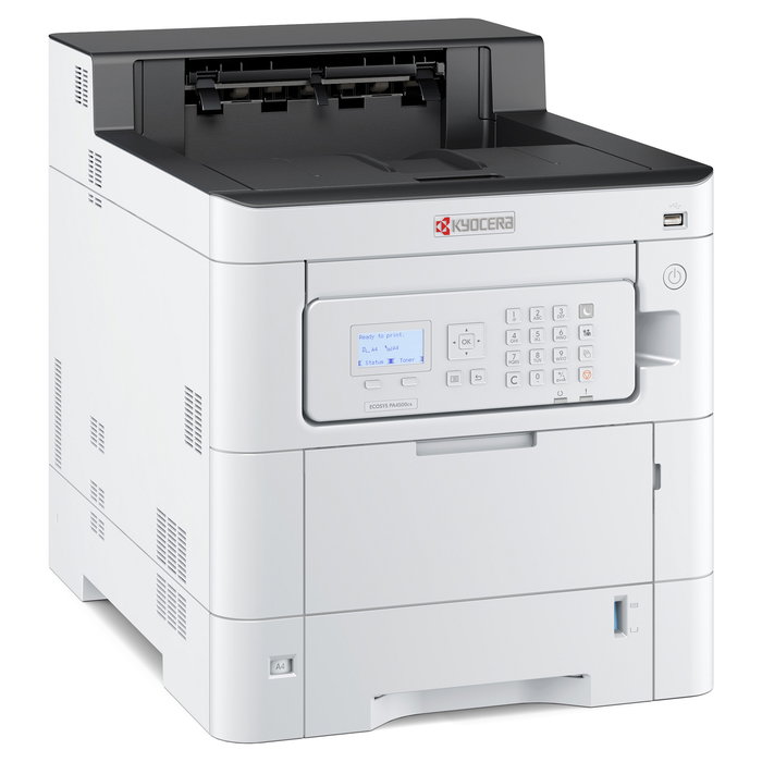 Kyocera ECOSYS PA4500cx - Impresora Láser Color A4, 45 ppm, Impresión Dúplex Automática, 1200x1200 DPI, WiFi/Ethernet/USB, Con Tóner Inicial