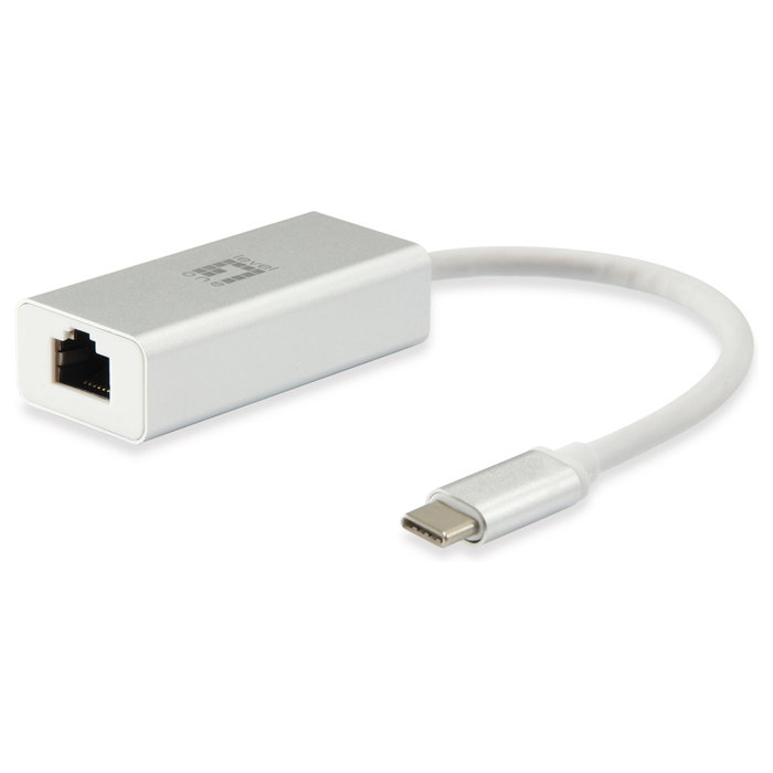 Level One USB-0402 Adaptador USB-C a RJ45 Gigabit Ethernet 10/100/1000 Mbps, 0.15m, Plata Blanco Level One USB-0402 Adaptador USB-C a RJ45 Gigabit Ethernet 10/100/1000 Mbps, 0.15m, Plata Blanco