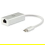 Level One USB-0402 Adaptador USB-C a RJ45 Gigabit Ethernet 10/100/1000 Mbps, 0.15m, Plata Blanco
