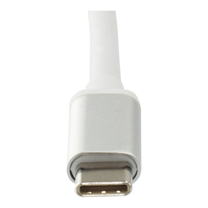 Level One USB-0402 Adaptador USB-C a RJ45 Gigabit Ethernet 10/100/1000 Mbps, 0.15m, Plata Blanco Level One USB-0402 Adaptador USB-C a RJ45 Gigabit Ethernet 10/100/1000 Mbps, 0.15m, Plata Blanco