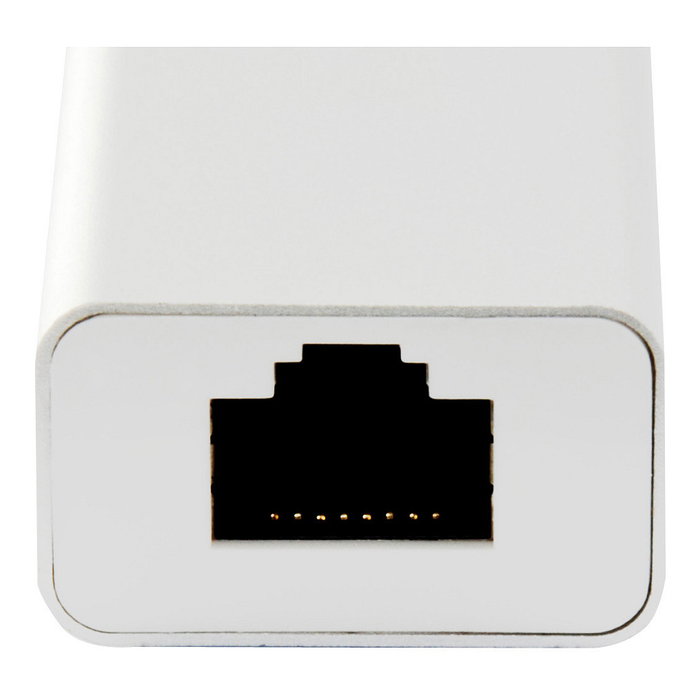 Level One USB-0402 Adaptador USB-C a RJ45 Gigabit Ethernet 10/100/1000 Mbps, 0.15m, Plata Blanco Level One USB-0402 Adaptador USB-C a RJ45 Gigabit Ethernet 10/100/1000 Mbps, 0.15m, Plata Blanco