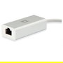 Level One USB-0402 Adaptador USB-C a RJ45 Gigabit Ethernet 10/100/1000 Mbps, 0.15m, Plata Blanco