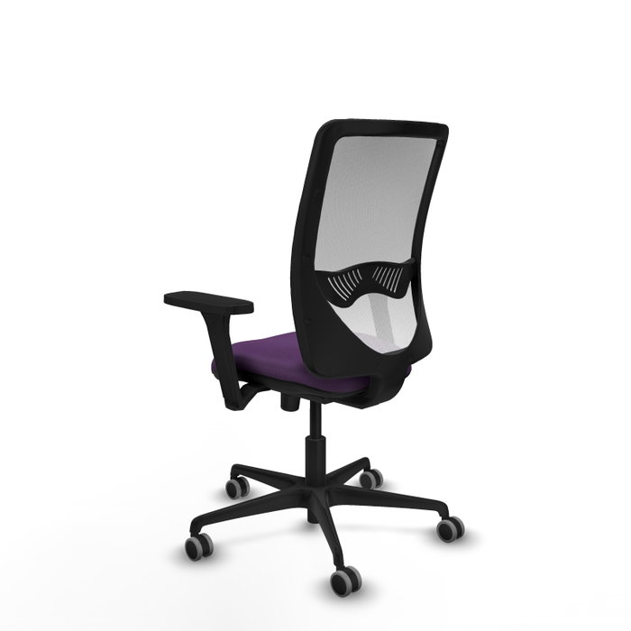 PIQUERAS Y CRESPO Silla de oficina Zulema Morada con respaldo de malla Blanco PIQUERAS Y CRESPO Silla de oficina Zulema Morada con respaldo de malla Blanco