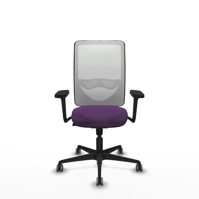 PIQUERAS Y CRESPO Silla de oficina Zulema Morada con respaldo de malla Blanco PIQUERAS Y CRESPO Silla de oficina Zulema Morada con respaldo de malla Blanco