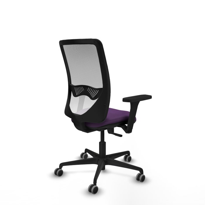 PIQUERAS Y CRESPO Silla de oficina Zulema Morada con respaldo de malla Blanco PIQUERAS Y CRESPO Silla de oficina Zulema Morada con respaldo de malla Blanco