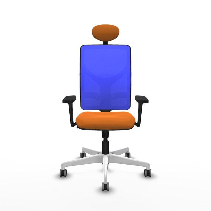 PIQUERAS Y CRESPO Silla de oficina Motilla Naranja y Azul PIQUERAS Y CRESPO Silla de oficina Motilla Naranja y Azul
