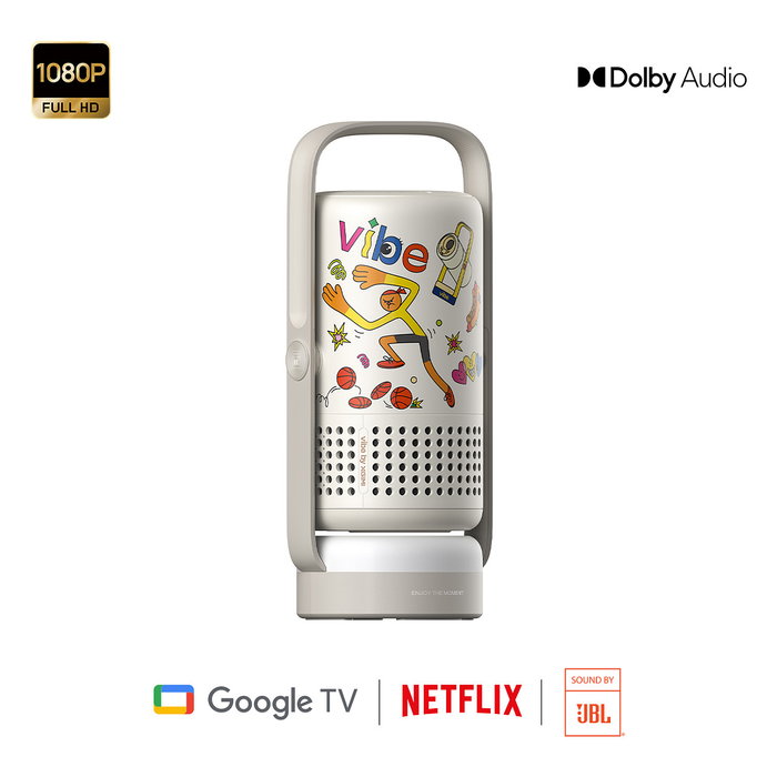 XGIMI Vibe One Cloud Ash Proyector Portátil FHD DLP 1080p 250 Lúmenes ANSI Beamer