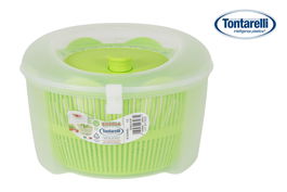 Tontarelli Centrifuga Ensalada 4.5L Transparente/Verde Rucola (6 Unidades)