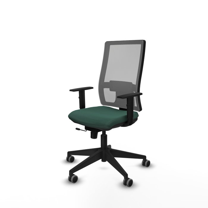 PIQUERAS Y CRESPO Silla de oficina Horna Verde botella y Gris
