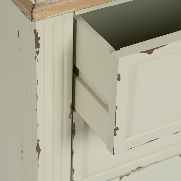 Mesita Beige Madera 45 X 35 X 65 cm