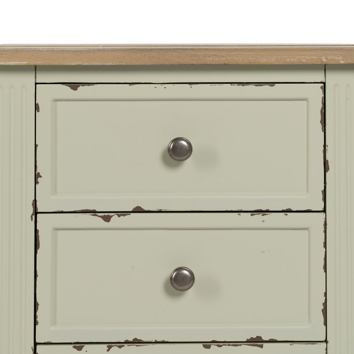 Mesita Beige Madera 45 X 35 X 65 cm