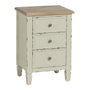 Ixia Mesita de noche beige madera 45 x 35 x 65 cm