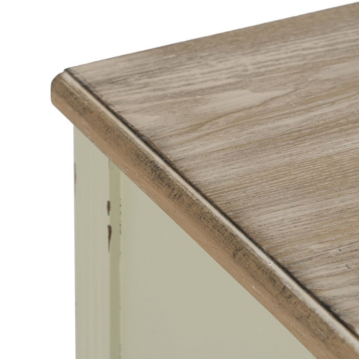 Ixia Mesita de noche beige madera 45 x 35 x 65 cm Ixia Mesita de noche beige madera 45 x 35 x 65 cm