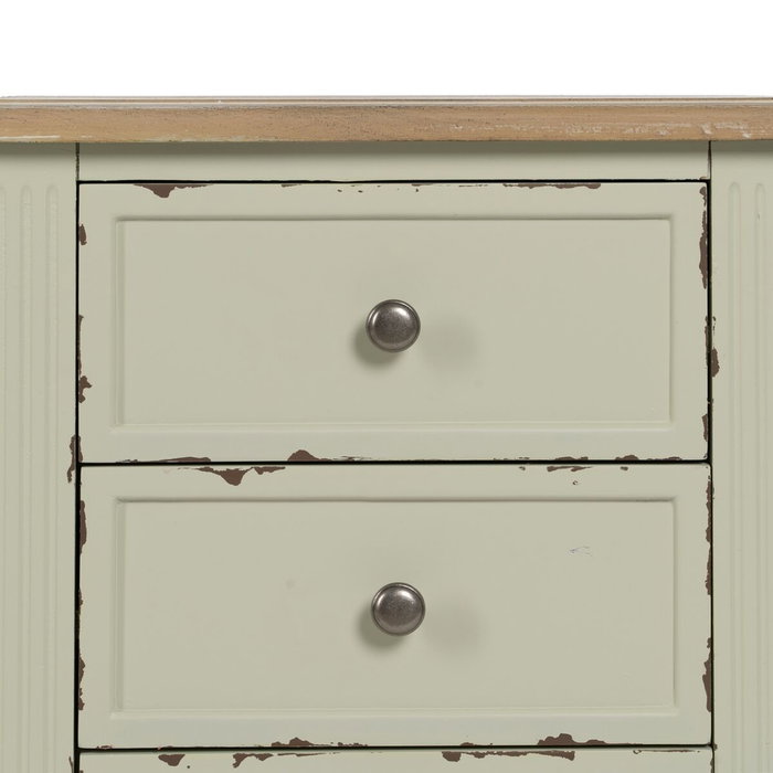 Ixia Mesita de noche beige madera 45 x 35 x 65 cm Ixia Mesita de noche beige madera 45 x 35 x 65 cm