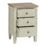 Ixia Mesita de noche beige madera 45 x 35 x 65 cm