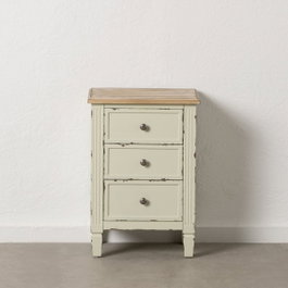 Ixia Mesita de noche beige madera 45 x 35 x 65 cm