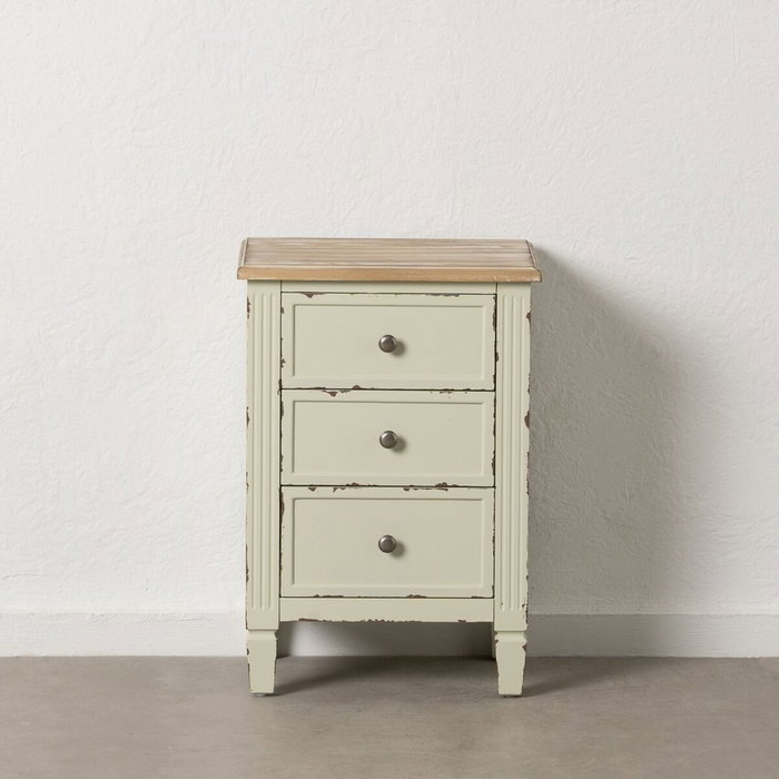 Ixia Mesita de noche beige madera 45 x 35 x 65 cm Ixia Mesita de noche beige madera 45 x 35 x 65 cm