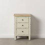 Ixia Mesita de noche beige madera 45 x 35 x 65 cm
