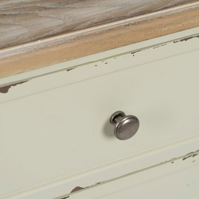 Ixia Mesita de noche beige madera 45 x 35 x 65 cm Ixia Mesita de noche beige madera 45 x 35 x 65 cm