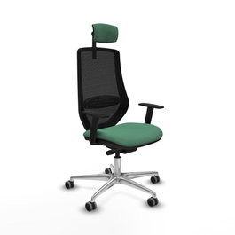 PIQUERAS Y CRESPO Silla de oficina Mardos Verde esmeralda y Negro
