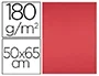 Liderpapel Cartulina 50x65 cm 180g/m2 Rojo 125 Hojas para Dibujo y Manualidades