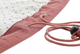 DKD Home Decor Bolsa Kids Canvas Blanco Multicolor 140x2x140 cm (6 Unidades)