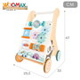 WOOMAX Andador de madera para bebés con actividades