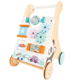 WOOMAX Andador de madera para bebés con actividades