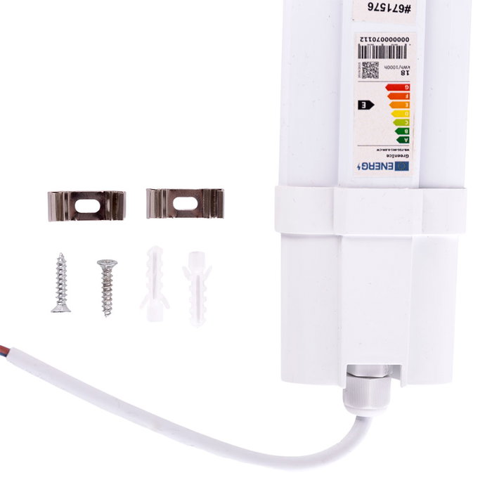 Tubo LED Enlazable IP65 18W 1914lm 6500K 60cm 40000h HO-FSG-001-0,6M-CW