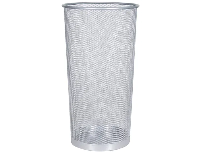 Q-connect Paraguero Metálico Rejilla KF00828 Plata Ø 26,5 x 50 cm