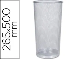 Q-connect Paraguero Metálico Rejilla KF00828 Plata Ø 26,5 x 50 cm