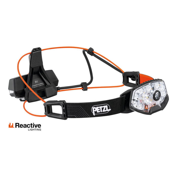 Petzl NAO RL Linterna Frontal Recargable USB LED 1500 lm IPX4 Negro Naranja