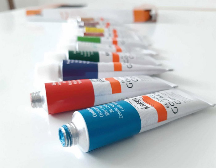 Kreul Set de 12 tubos Pintura témpera artistas EL GRECO Gouache Colors de 12 ml