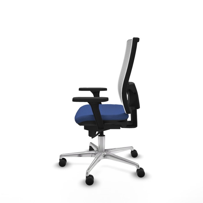 PIQUERAS Y CRESPO Silla de oficina Horna con Mecanismo Sincro Azul Marino y Blanco PIQUERAS Y CRESPO Silla de oficina Horna con Mecanismo Sincro Azul Marino y Blanco
