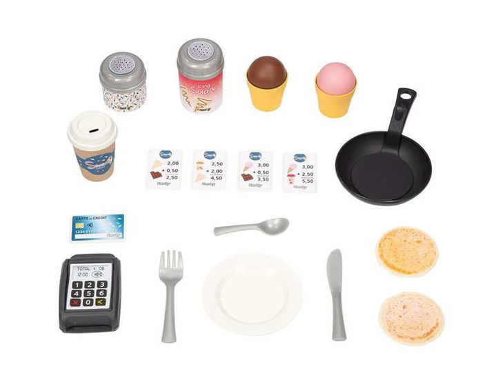 Smoby Casa Sweet Corner ¡El Rincón de los Dulces! con Máquina de Helados y Accesorios 105x110x127 cm