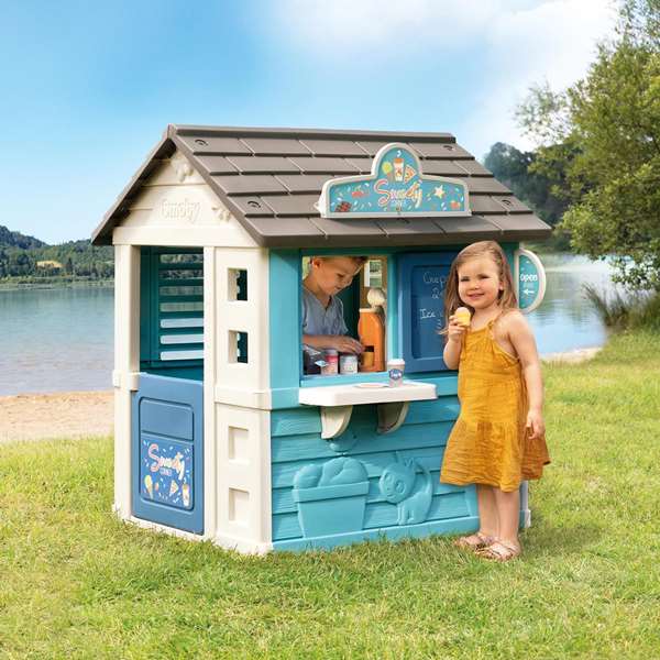 Smoby Casa Sweet Corner ¡El Rincón de los Dulces! con Máquina de Helados y Accesorios 105x110x127 cm
