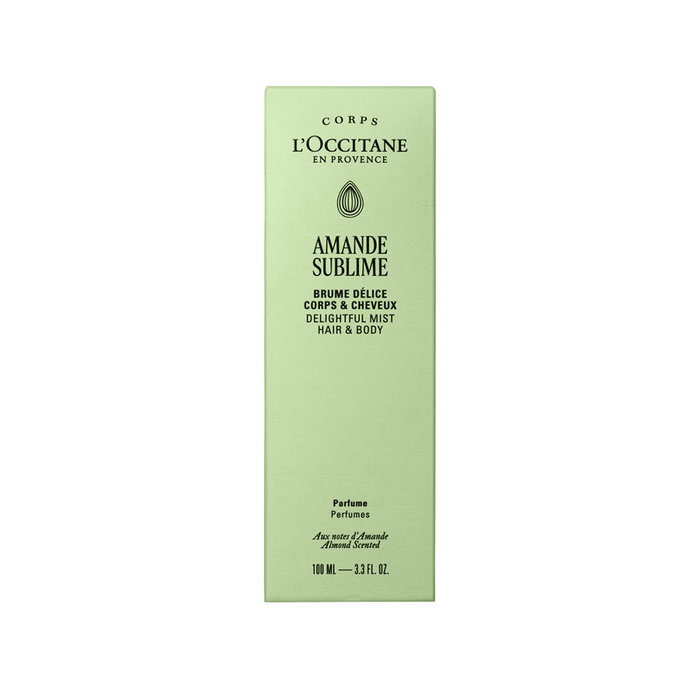 L'Occitane En Provence - Amande Sublime Body Mist con Almendra y Vainilla - Spray Corporal y Capilar Hidratante de 100 ml