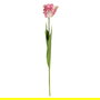 Flor Tulipán Rosa Tejido Decoración 63 cm (Set de 12)