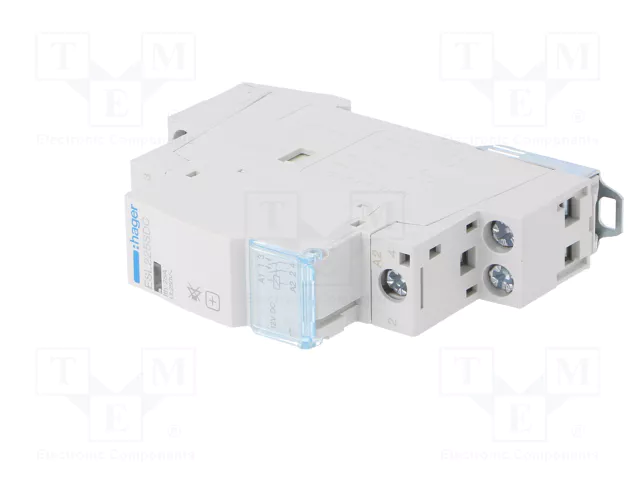 HAGER Contactor de Instalación Modular ESL 25A 12VDC 2-polar HAGER Contactor de Instalación Modular ESL 25A 12VDC 2-polar
