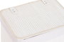 DKD Home Decor Set de 6 Cestas para la Ropa de Bambú y Poliéster Blanco